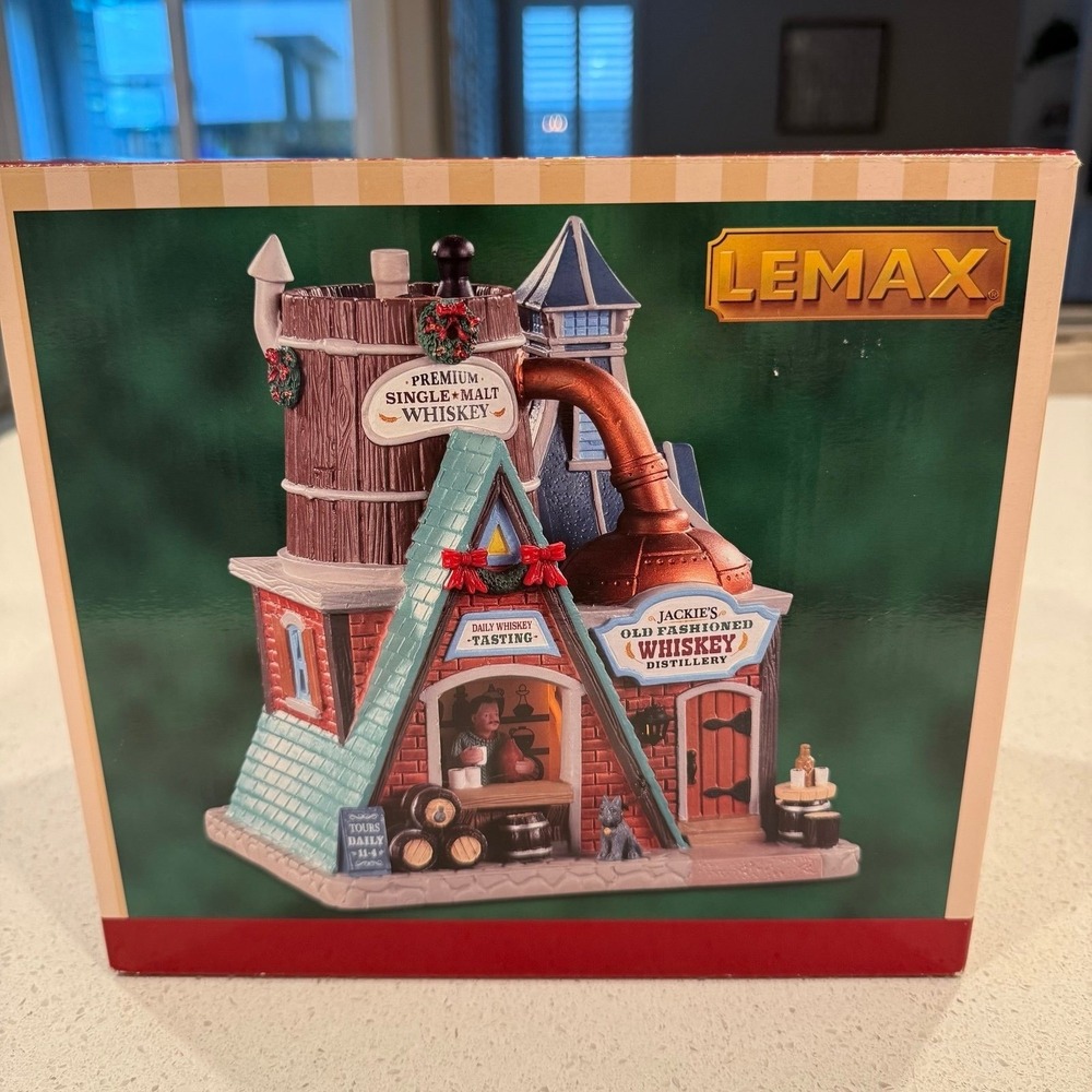 Lemax Jackie's Old Fashioned Whiskey Distillery Christmas Village House